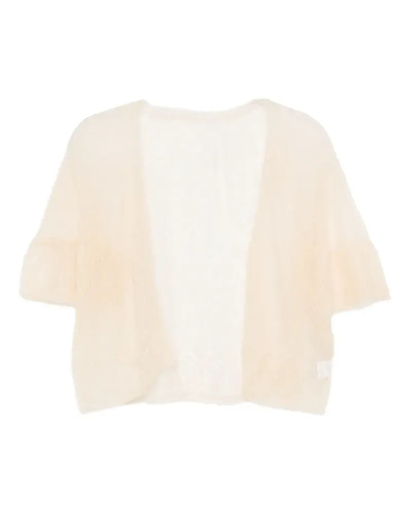 Mes Demoiselles beige lace cardigan - Nude Nude