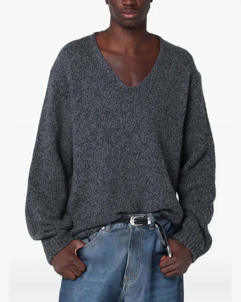 Our Legacy Pullover mit V-Ausschnitt - Grau Grau
