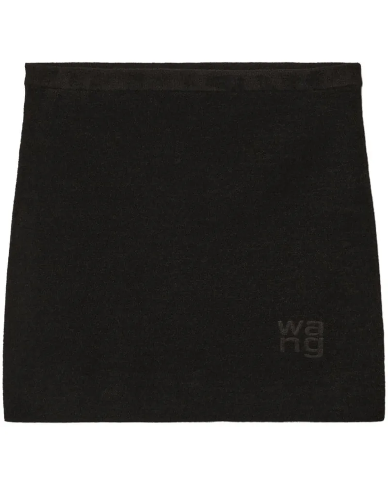 Alexander Wang Minirock mit Logo-Prägung - Schwarz Schwarz