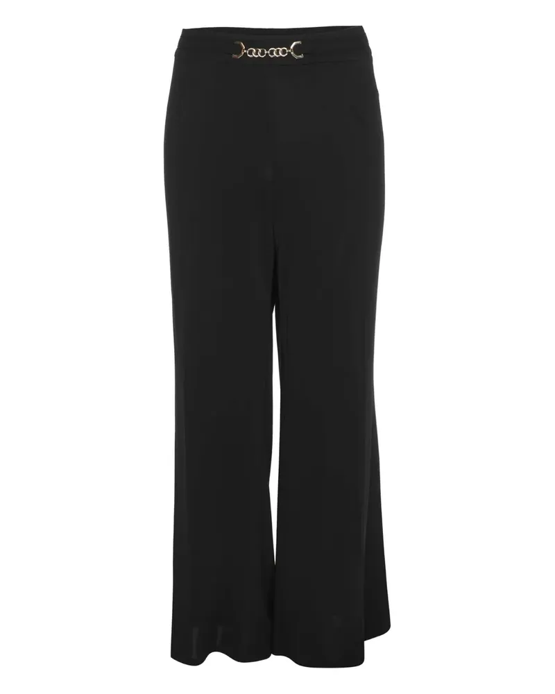 Elena Mirò Verzierte Jersey-Hose - Schwarz Schwarz