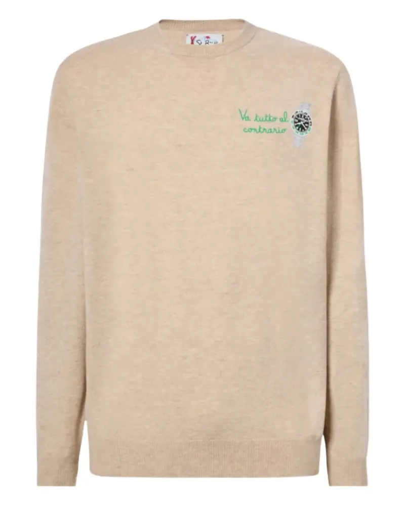 MC2 Saint Barth Bestickter Pullover - Nude Nude