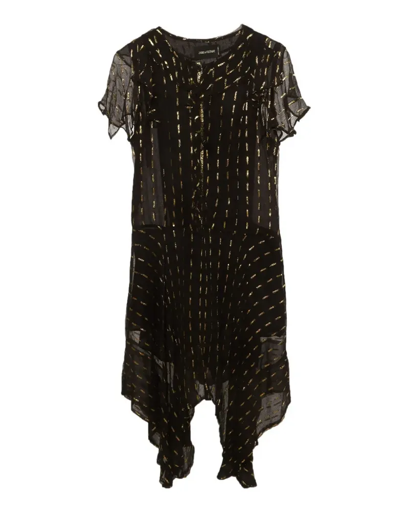 Zadig & Voltaire Gerafftes Minikleid - Schwarz Schwarz