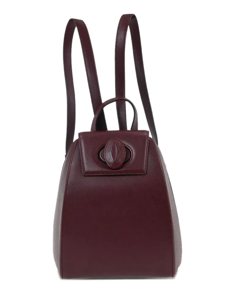 Cartier 1990-2000s leather backpack - Rot Rot