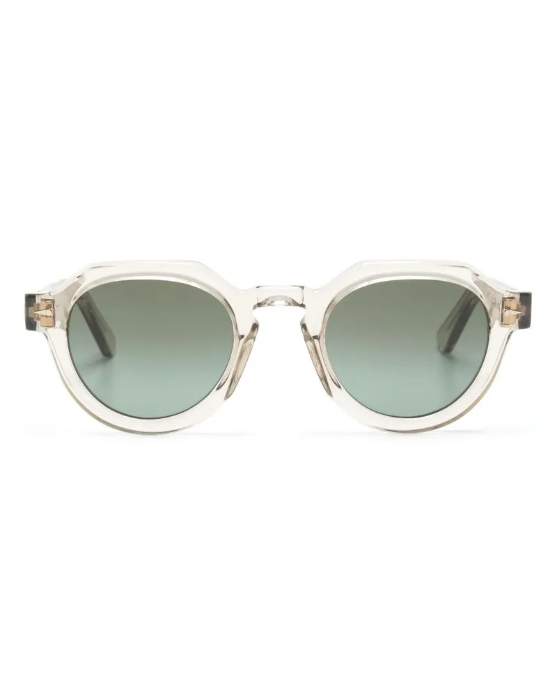 AHLEM Sonnenbrille mit rundem Gestell - Weiß Weiß