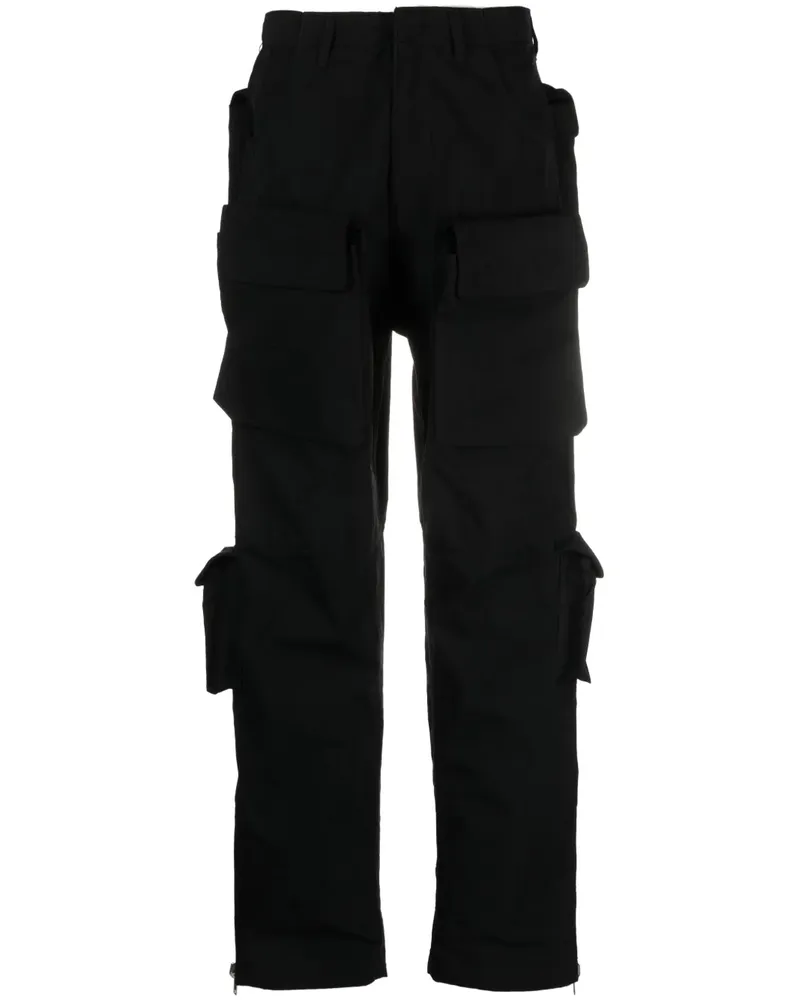 1989 STUDIO Cargo-Hose mit geradem Bein - Schwarz Schwarz