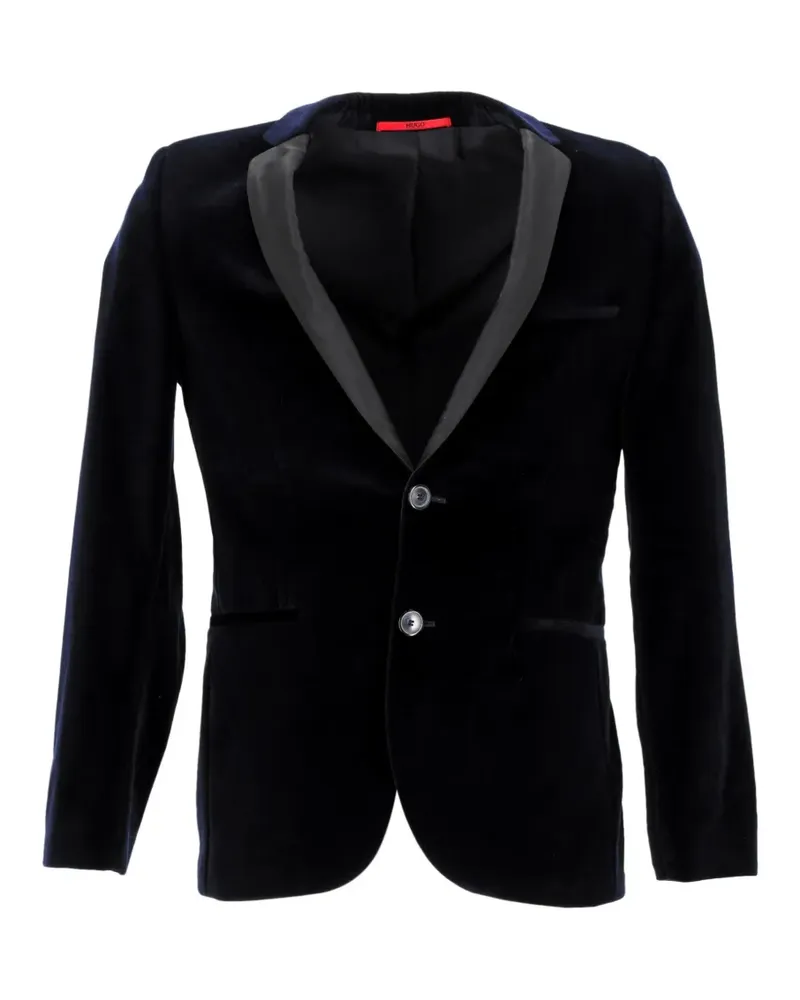 HUGO BOSS Sakko aus Samt - Blau Blau