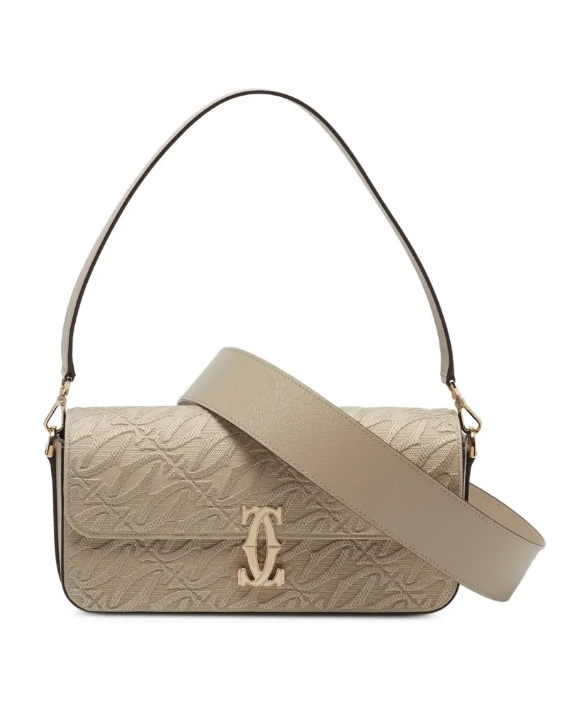 Cartier C de  Schultertasche mit Monogramm - Nude Nude
