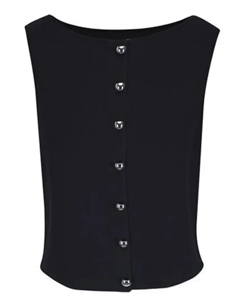 Lafayette148 Geknöpfter Pullunder - Schwarz Schwarz