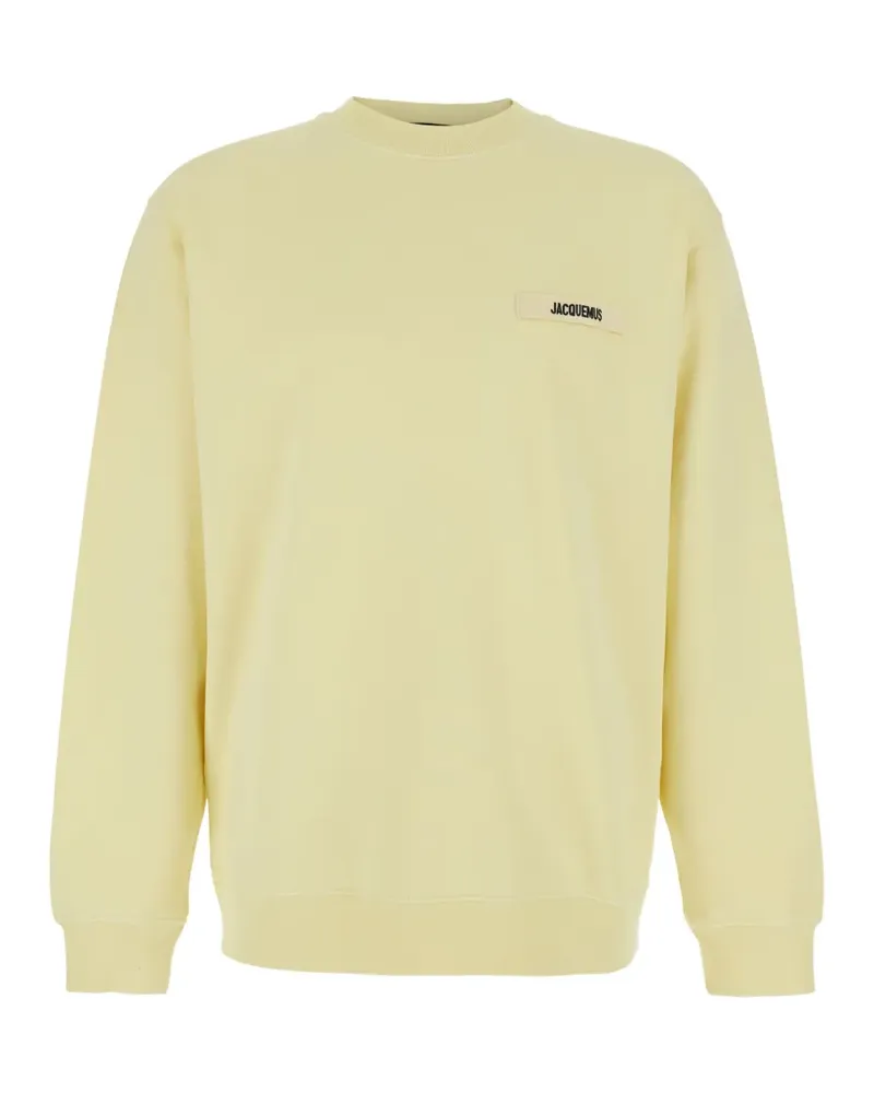 Jacquemus The Gros logo-patch sweatshirt - Gelb Gelb