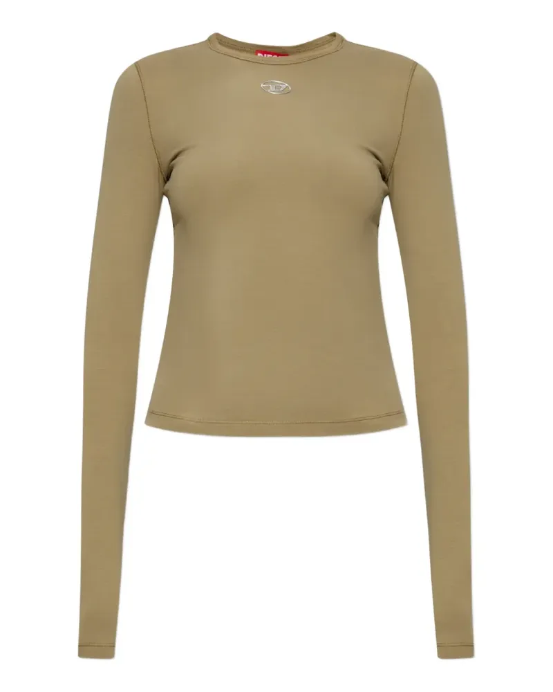 Diesel Oval D Langarmshirt - Grün Grün