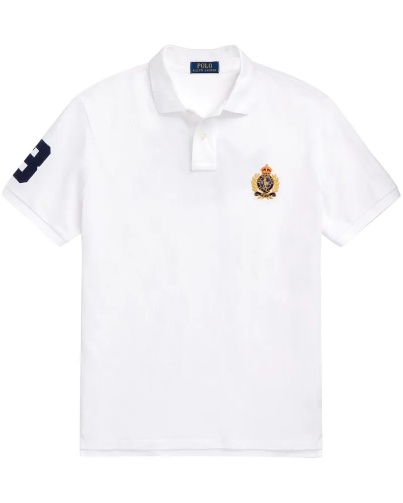 Ralph Lauren Poloshirt mit Dreifach-Pony-Stickerei - Weiß Weiß