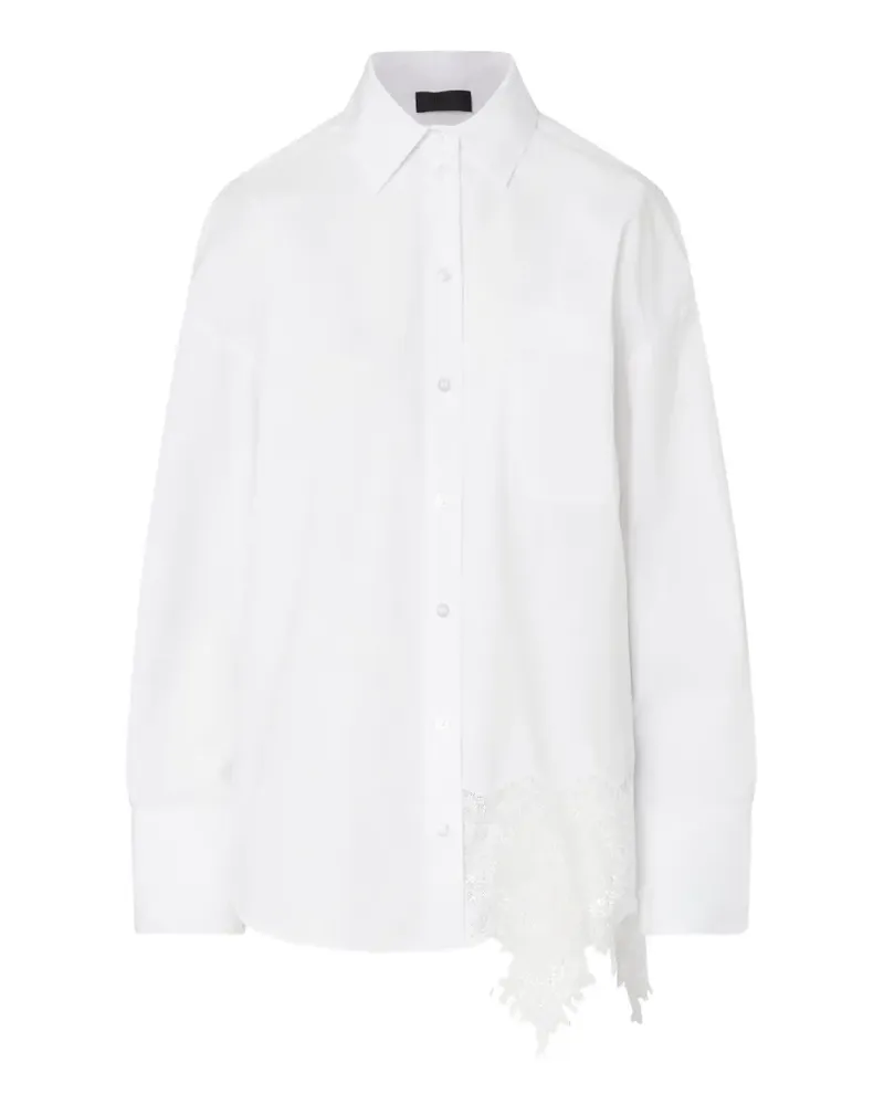 Liu Jo poplin shirt with lace - Weiß Weiß