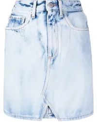 Alessandra Rich Jeansrock mit hohem Bund Blau