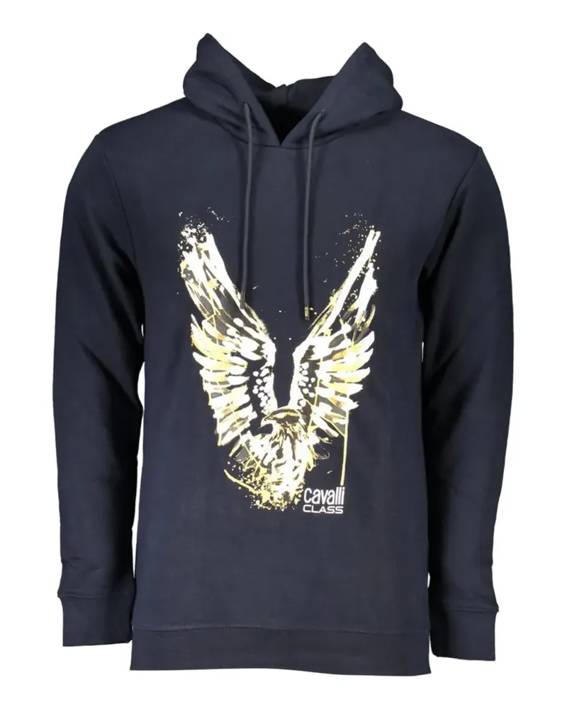Roberto Cavalli eagle-print hoodie - Blau Blau