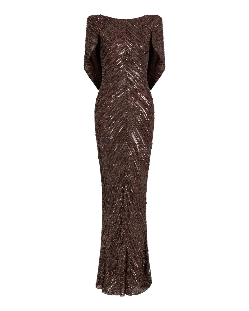 Jenny Packham Sakari Abendkleid - Braun Braun