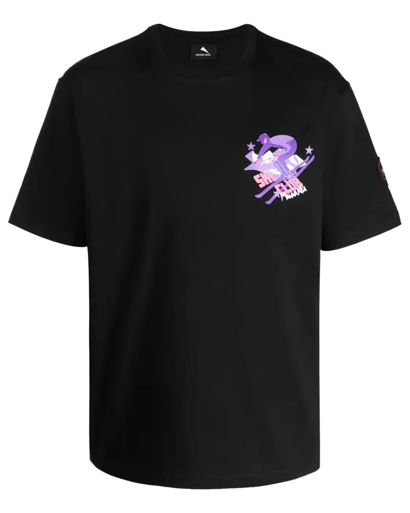 MAUNA KEA Ski Club T-Shirt - Schwarz Schwarz