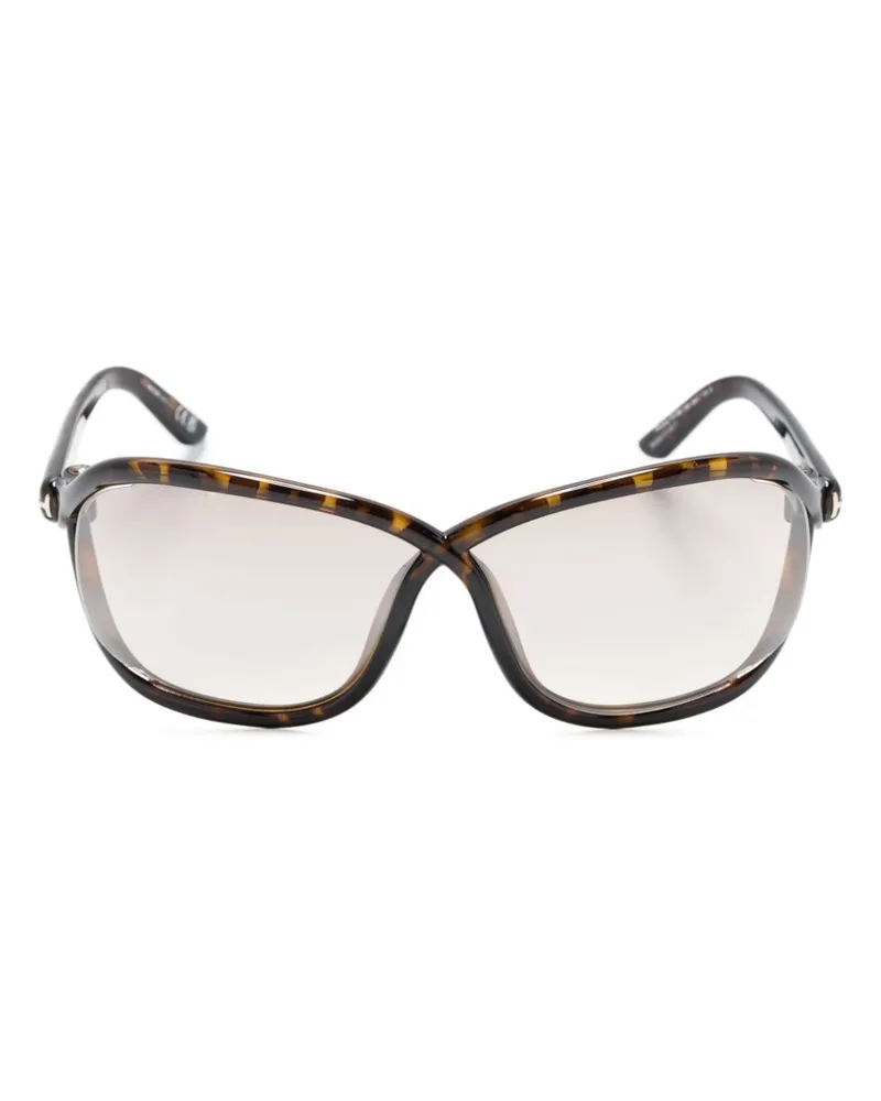 Tom Ford Bettina Sonnenbrille im Butterfly-Design - Braun Braun