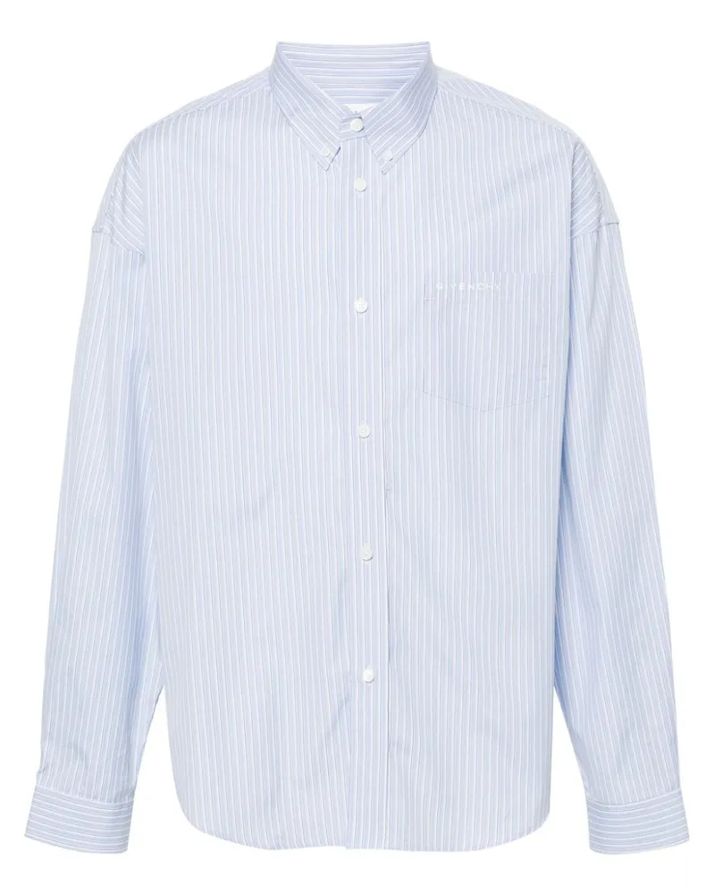 Givenchy Gestreiftes Hemd - Blau Blau