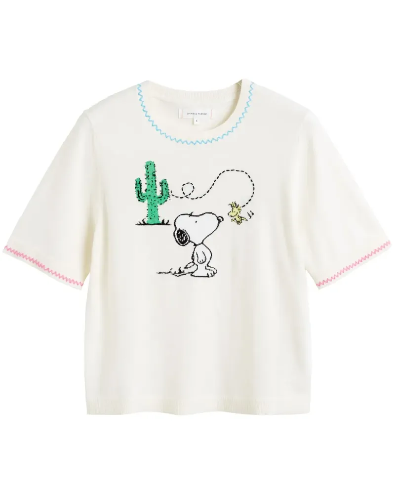 Chinti & Parker Peanuts Vacation T-Shirt - Nude Nude
