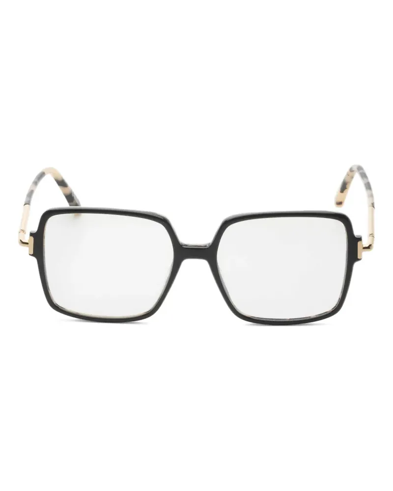 Tom Ford T-Logo square-frame glasses - Schwarz Schwarz