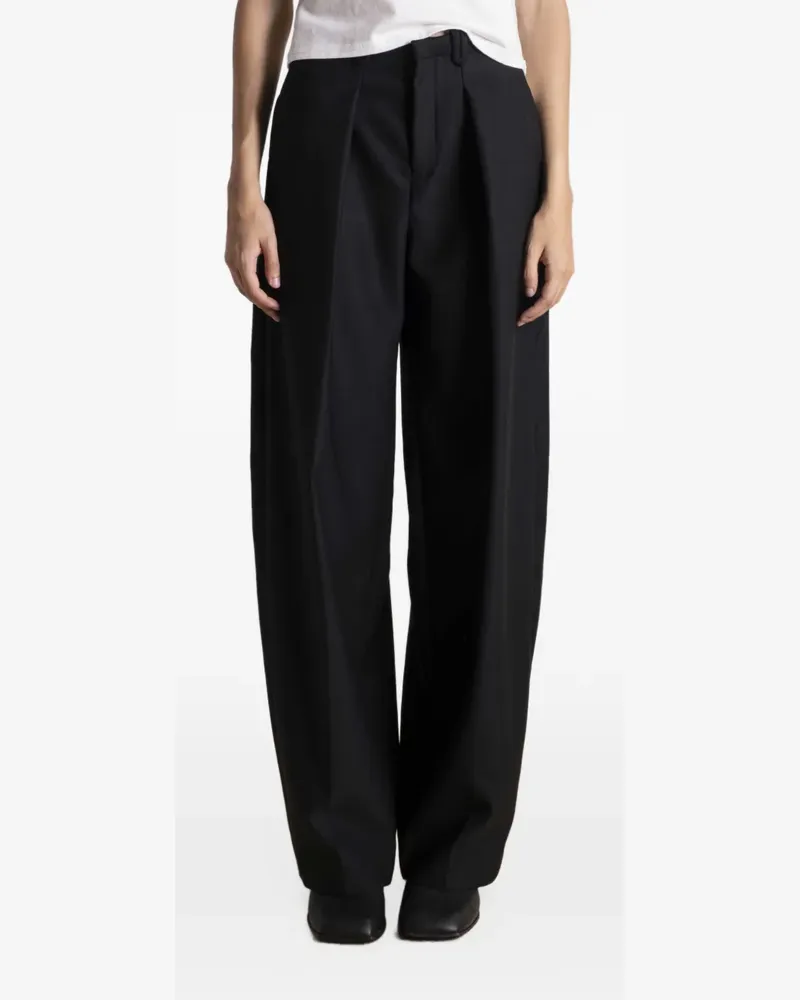 IVY & OAK Iopinta pleated trousers - Schwarz Schwarz