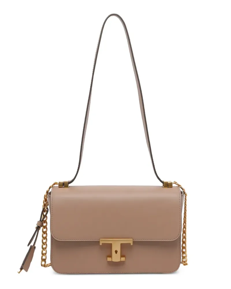 TOD'S Mini Umhängetasche aus Leder - Nude Nude