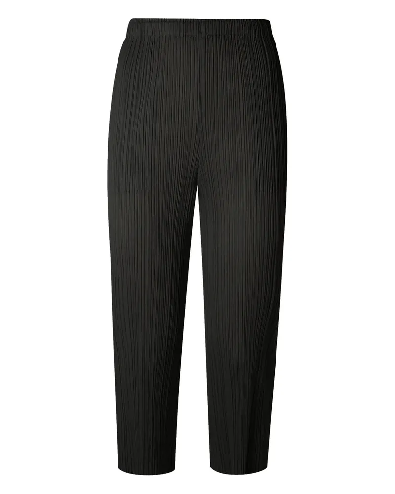 Issey Miyake Plissierte Hose - Schwarz Schwarz