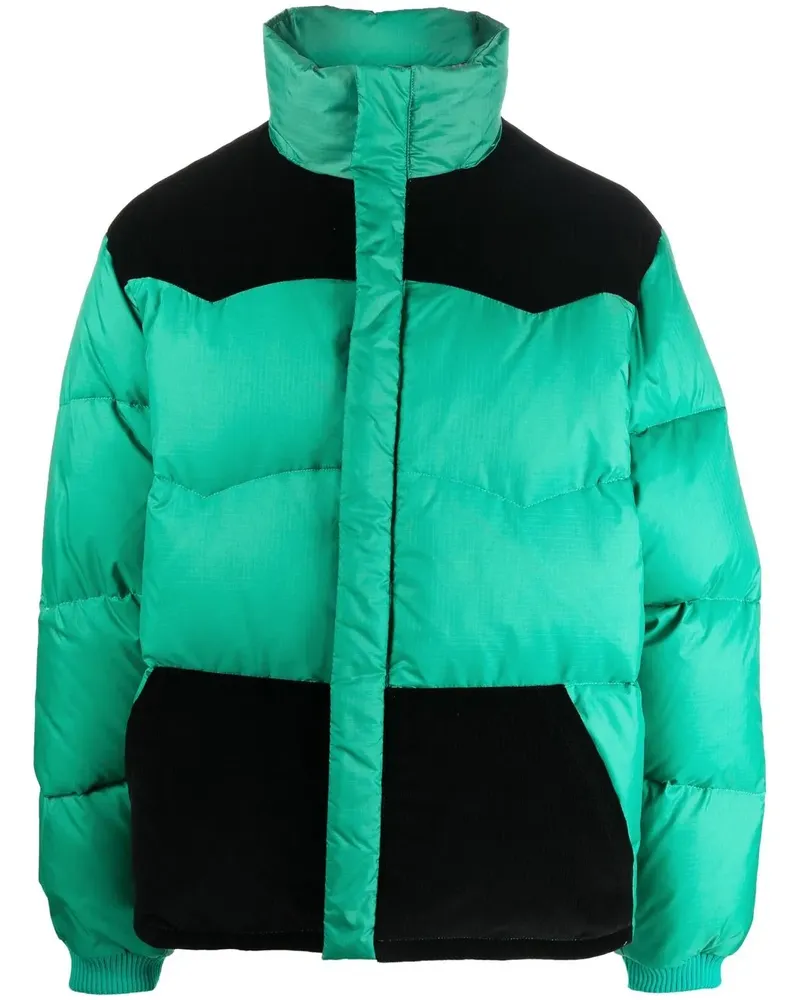 Marni Daunenjacke in Colour-Block-Optik - Grün Grün