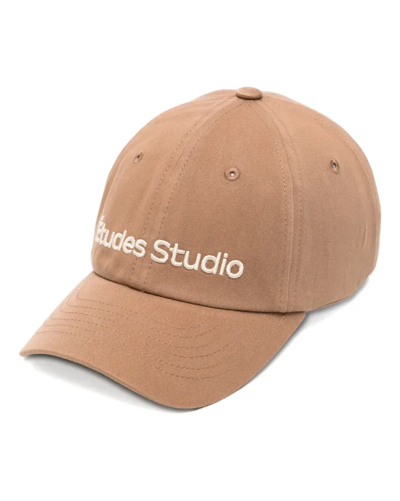 Études Studio logo-embroidered cap - Nude Nude