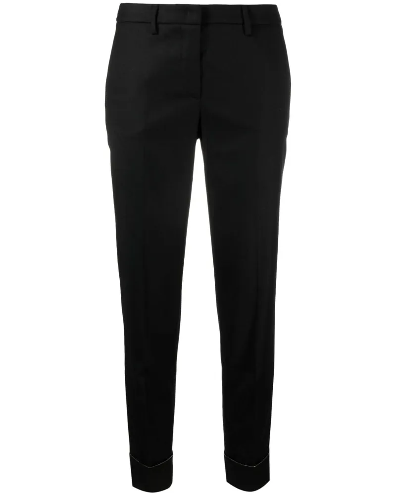 Fabiana Filippi Klassische Cropped-Hose - Schwarz Schwarz