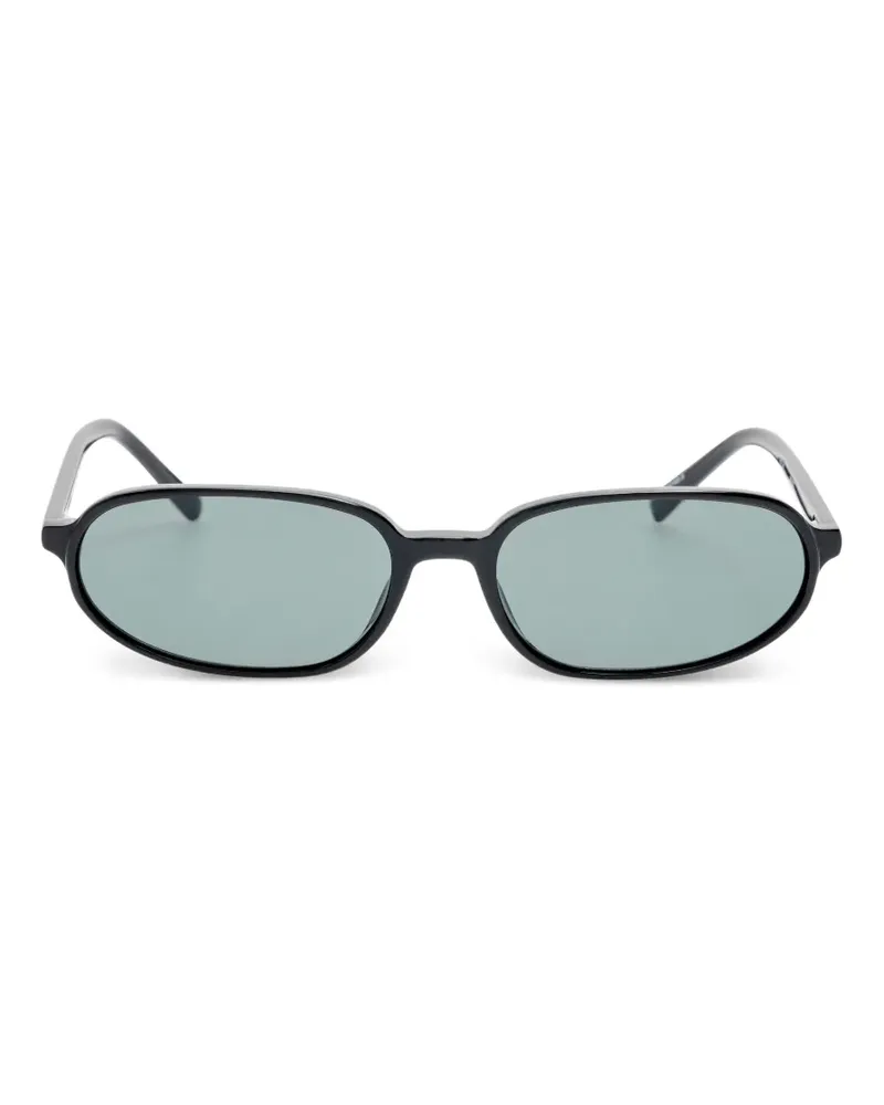 Jacquemus Sonnenbrille mit ovalem Gestell - Schwarz Schwarz