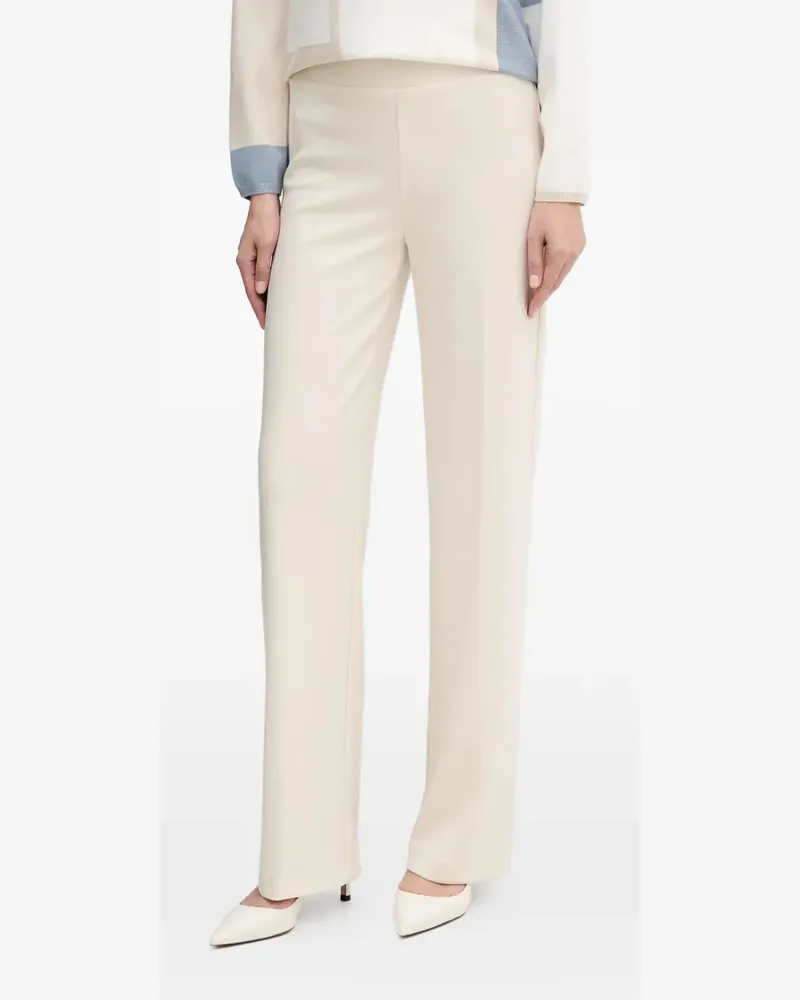 Joseph Ribkoff elasticated-waist straight trousers - Nude Nude