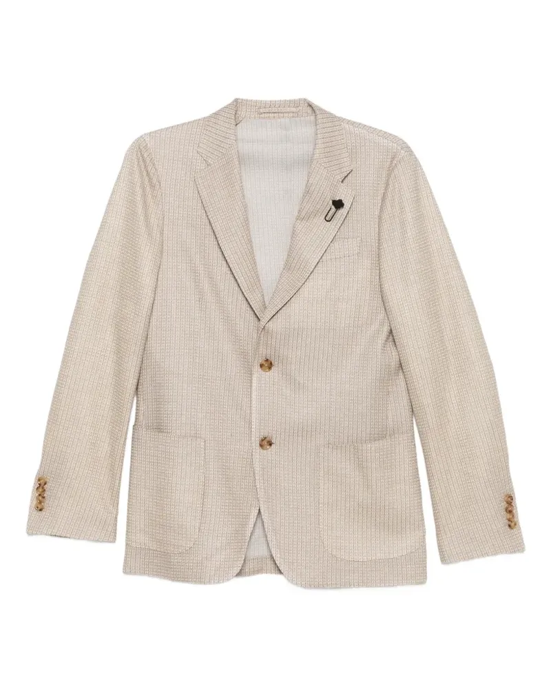 LARDINI Gemustertes Sakko - Nude Nude