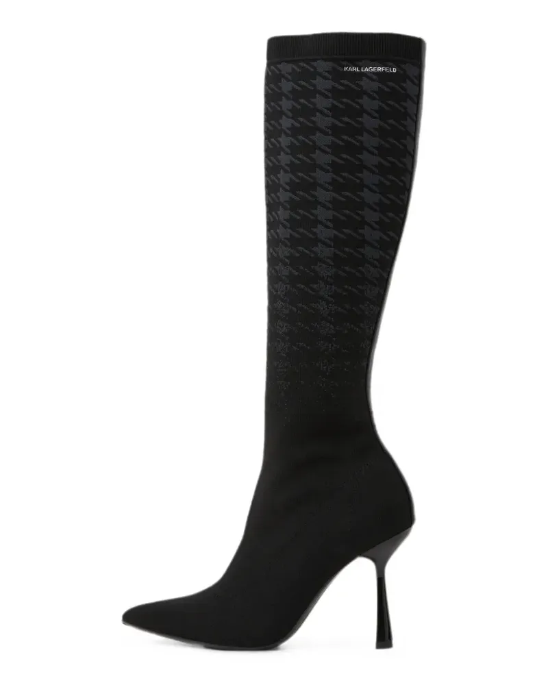 Karl Lagerfeld Pandara High-Leg-Stiefel - Schwarz Schwarz