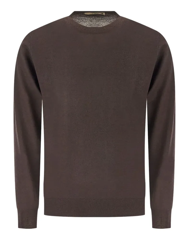 Customer Lovers Pullover mit Rundhalsausschnitt - Braun Braun