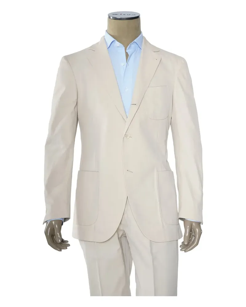 Brunello Cucinelli Anzug mit aufgesetzter Tasche - Nude Nude