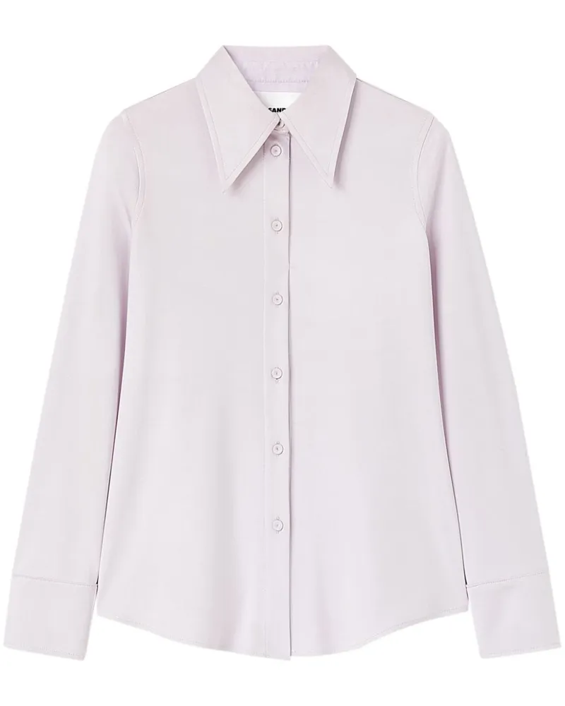 Jil Sander Hemd mit Oversized-Kragen Rosa