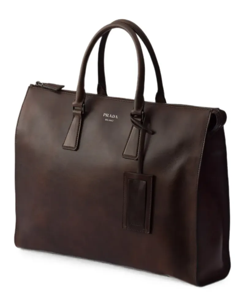 Prada Handtasche aus Leder - Braun Braun