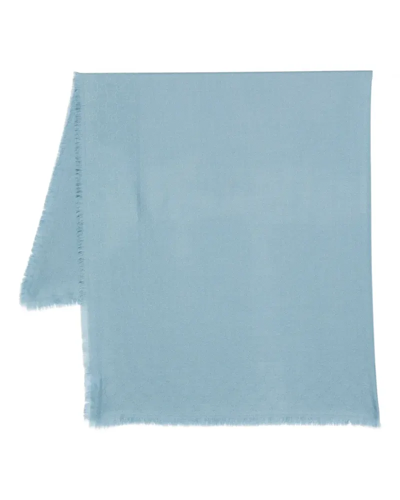 Gucci Schal mit ausgefransten Kanten - Blau Blau