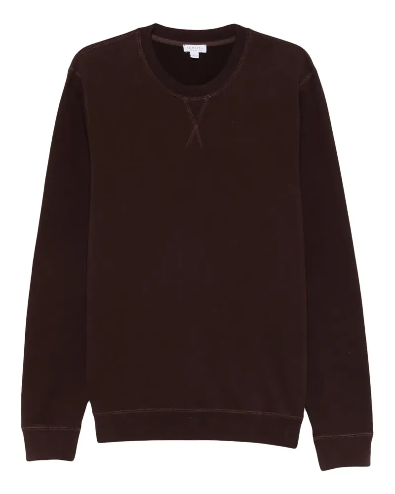Sunspel Klassisches Sweatshirt - Braun Braun
