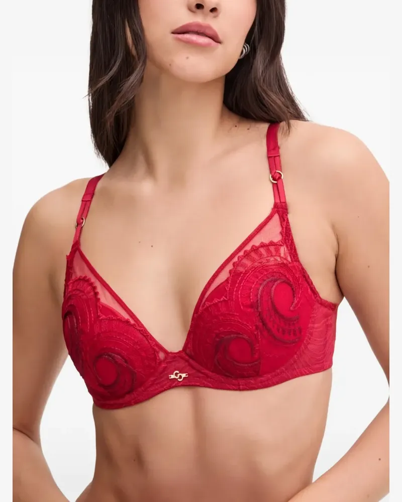 Chantelle BH mit Stickerei - Rot Rot