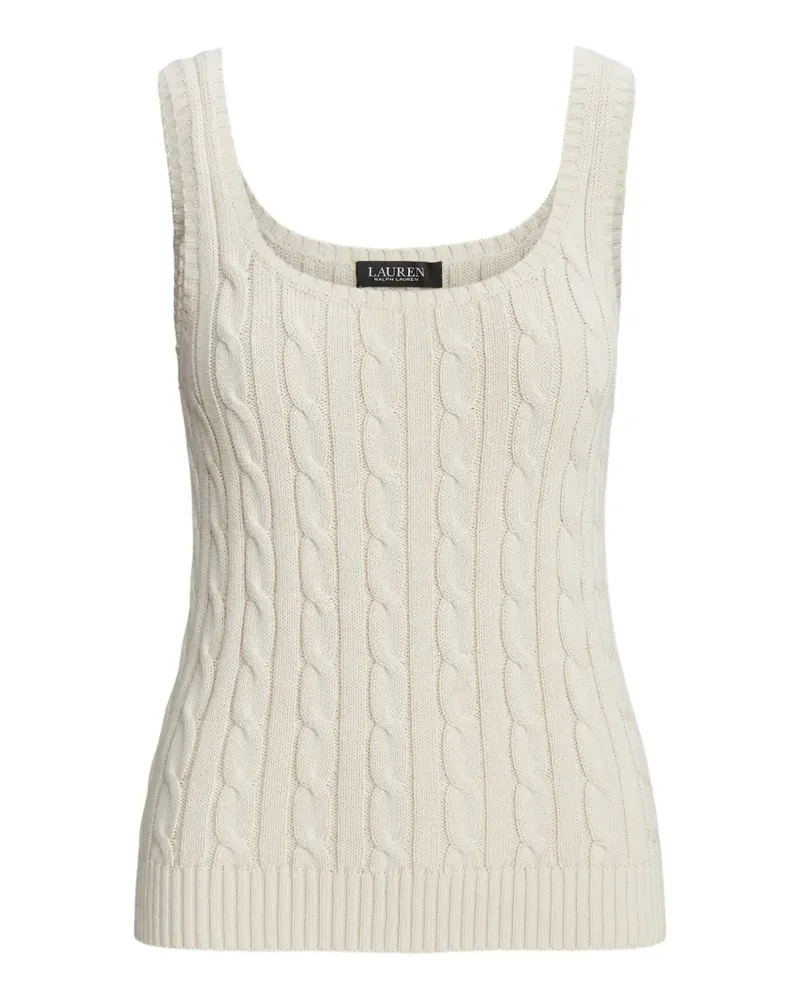 Ralph Lauren Pullunder mit Zopfmuster - Nude Nude