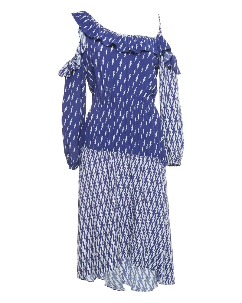 Sandro crepe midi dress - Blau Blau