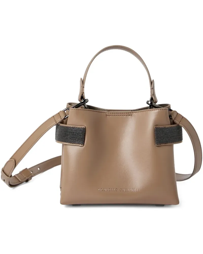 Brunello Cucinelli Kleine Essence Tote Bag - Braun Braun