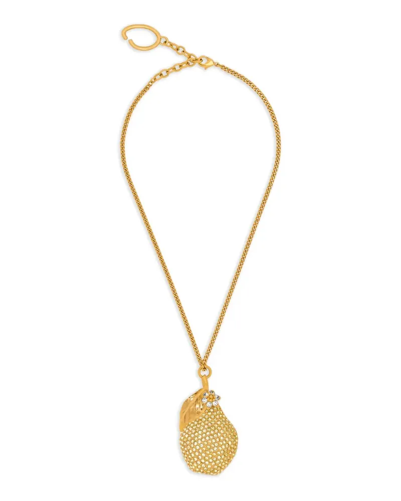 Oscar de la Renta Halskette mit Tropfenanhänger - Gold Gold