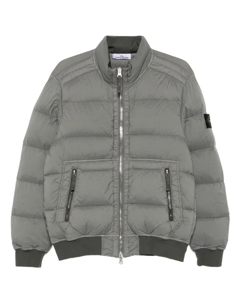 Stone Island Steppjacke mit Reißverschluss - Grün Grün