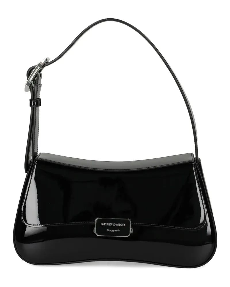 Emporio Armani Schultertasche mit Klappe - Schwarz Schwarz