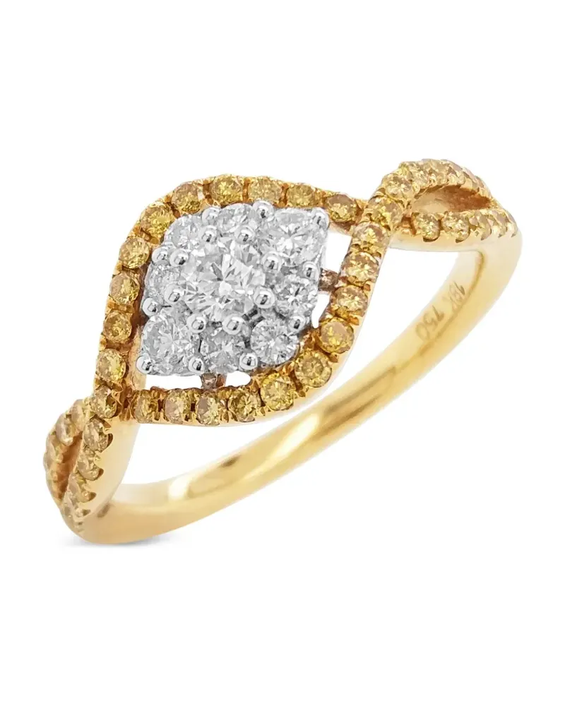 HYT Jewelry 18kt Gelbgoldring mit Diamanten Gold