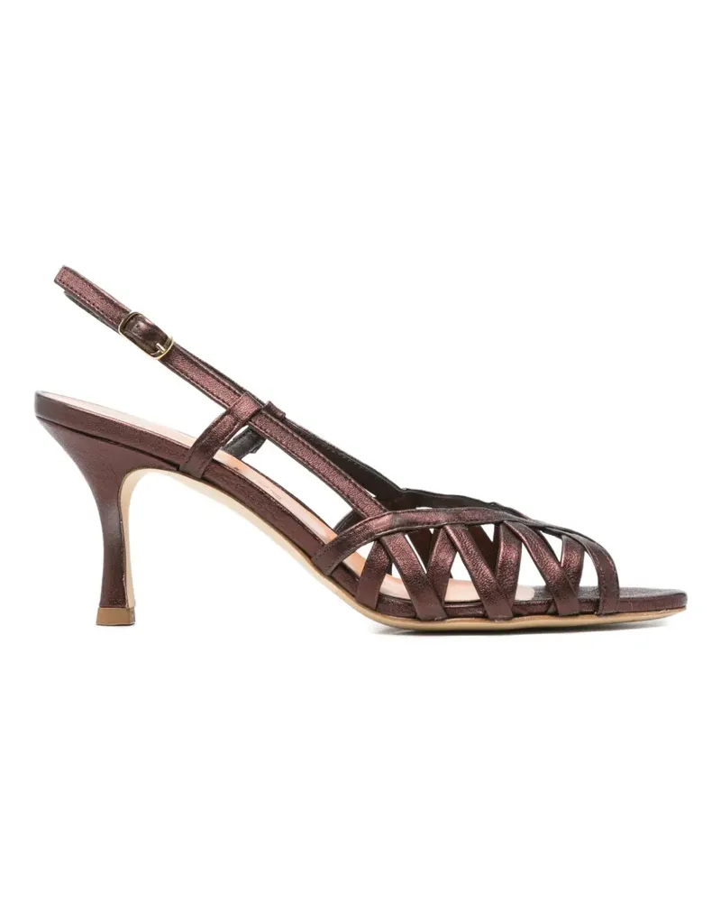 The Seller metallic cage-style pumps - Braun Braun