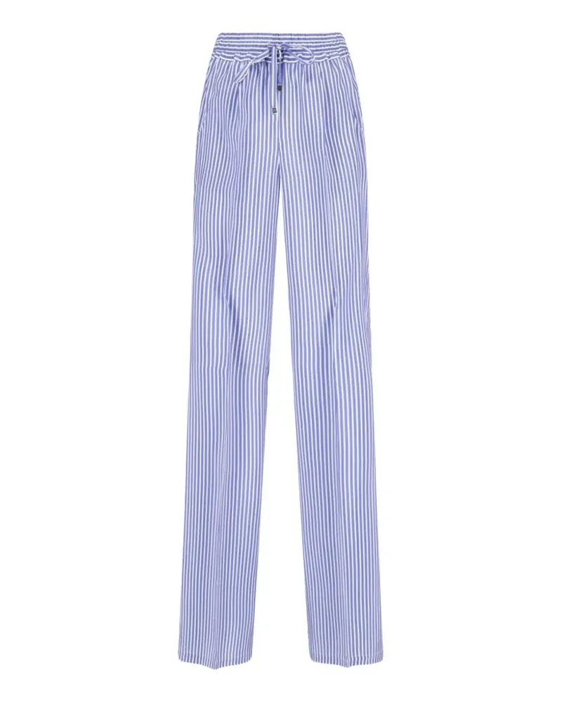 Kiton striped wide-leg trousers - Blau Blau